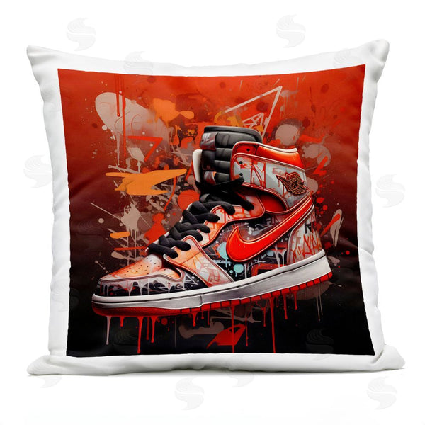 Stupell Industries Creative Studio | Shades Of Red Sneaker Throw Pillow