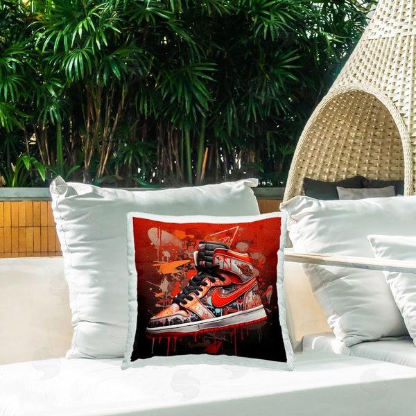 Stupell Industries Creative Studio | Shades Of Red Sneaker Throw Pillow