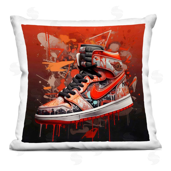 stupell industries Creative Studio | Shades Of Red Sneaker Throw Pillow