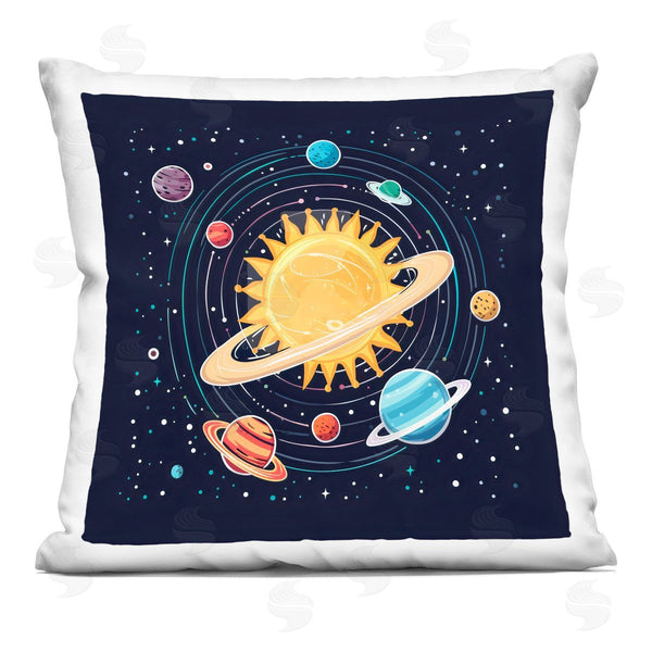 stupell industries Creative Studio | Solar System Planets Orbit Printed Throw Pillow