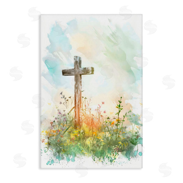 stupell industries Creative Studio | Sunlit Faith And Flowers Wall Art