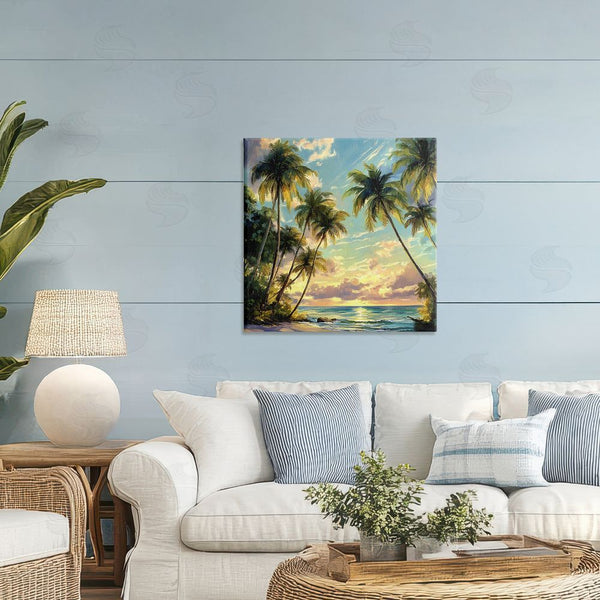 Stupell Industries Creative Studio | Sunset On The Beach Palms