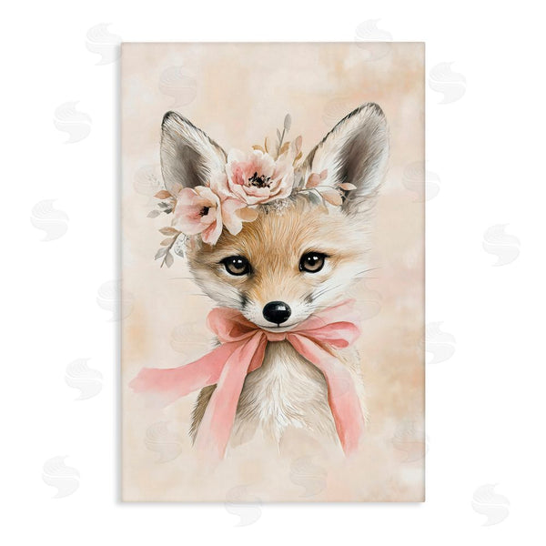 stupell industries Creative Studio | Sweet Baby Fox with Bow Wall Art