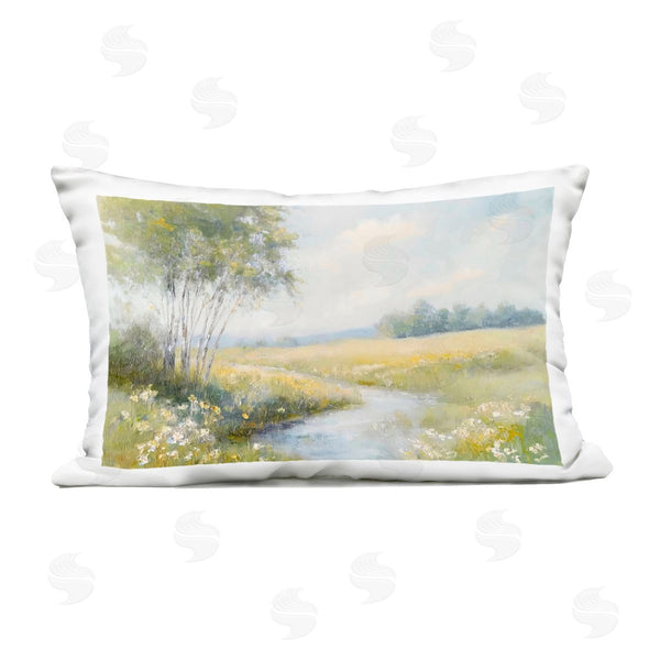 Stupell Industries Creative Studio | Tranquil River Stream Printed Throw Pillow