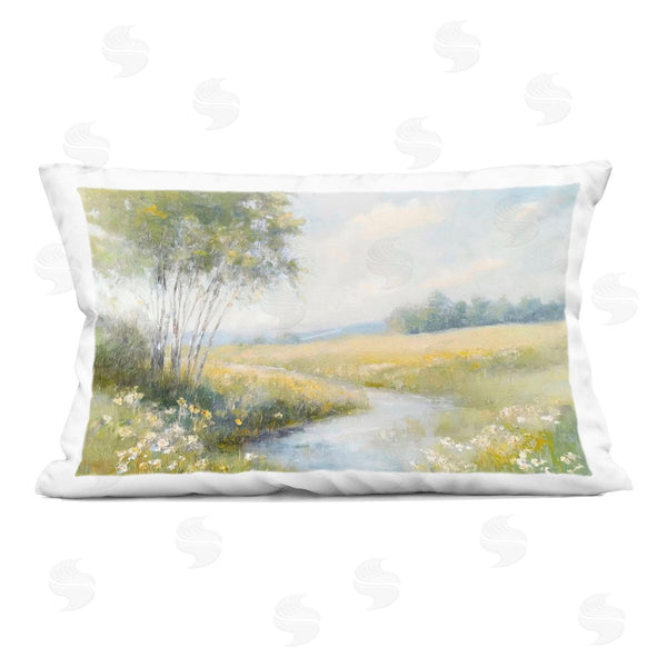stupell industries Creative Studio | Tranquil River Stream Printed Throw Pillow