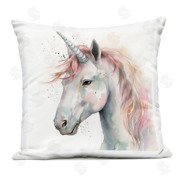 Stupell Industries Creative Studio | Unicorn With Pink Mane Printed Throw Pillow