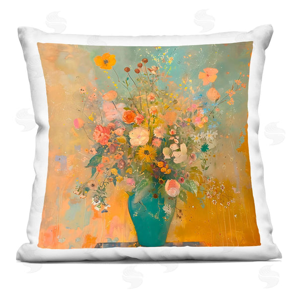 stupell industries Creative Studio | Vintage Colorful Bouquet Printed Throw Pillow