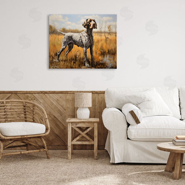 Stupell Industries Creative Studio | White Spotted Bird Dog Wall Art