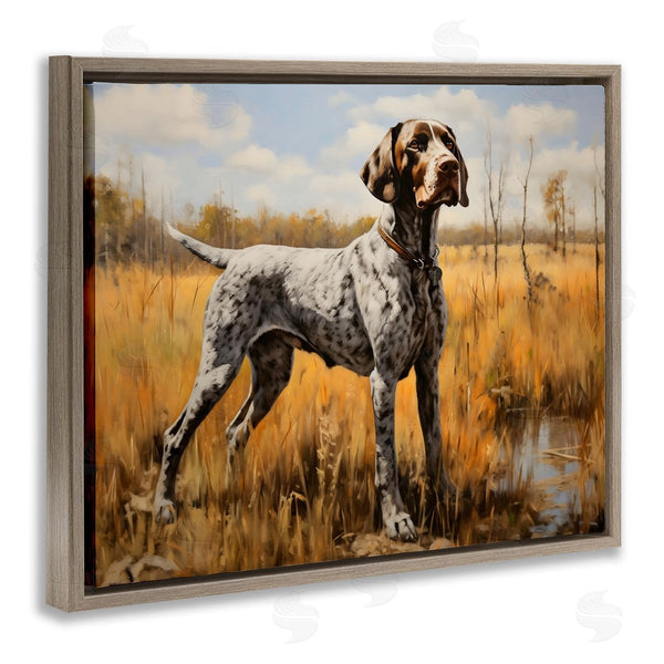 Stupell Industries Creative Studio | White Spotted Bird Dog Wall Art