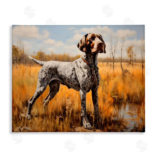 stupell industries Creative Studio | White Spotted Bird Dog Wall Art
