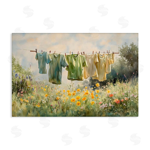 stupell industries Creative Studio | Wildflower & Backyard Laundry Wall Art