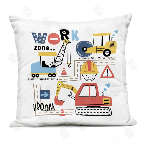 Stupell Industries Creative Studio | Work Zone Construction Essentials Throw Pillow
