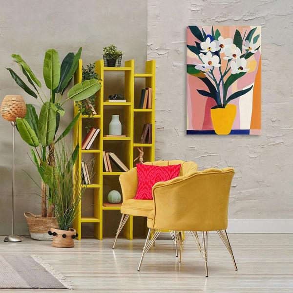 Stupell Industries Creative Studio | Yellow Vase Of Tall Flowers Wall Art