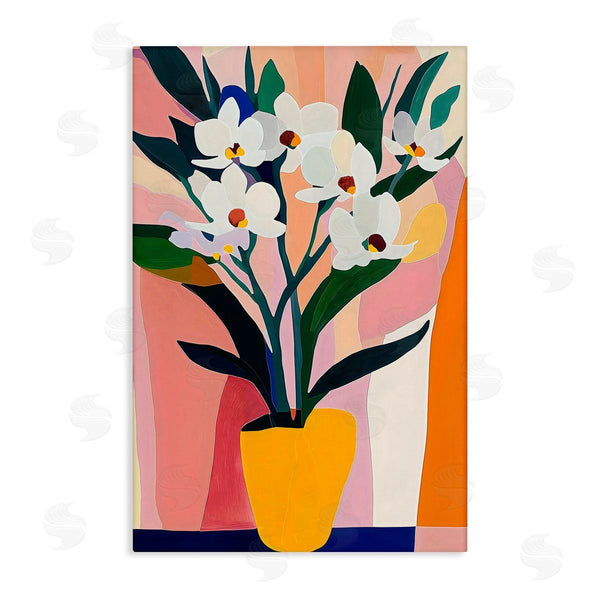 stupell industries Creative Studio | Yellow Vase Of Tall Flowers Wall Art