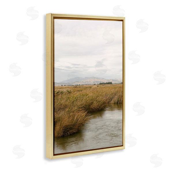 Stupell Industries Crystal Lynn Collins | Marshland With Distant Mountain Wall Art
