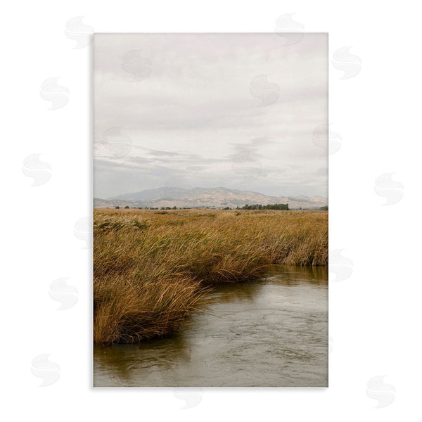 stupell industries Crystal Lynn Collins | Marshland with Distant Mountain Wall Art