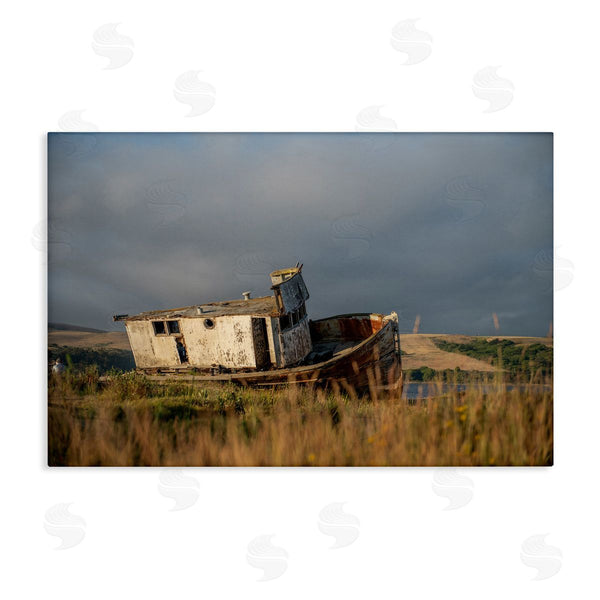 stupell industries Crystal Lynn Collins | Old Shipwreck on Beach