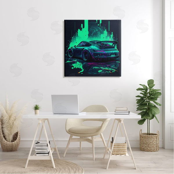 Stupell Industries CyberGeek Design | Urban Sports Car Neon Graffiti Wall Art