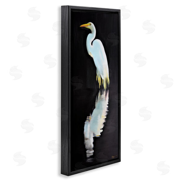 Stupell Industries D. Rust | Dark Egret Reflection Wall Art