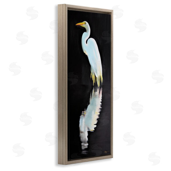 Stupell Industries D. Rust | Dark Egret Reflection Wall Art