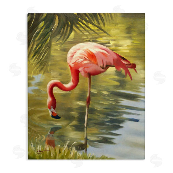 stupell industries D. Rust | Flamingo Shallow Pond Wall Art