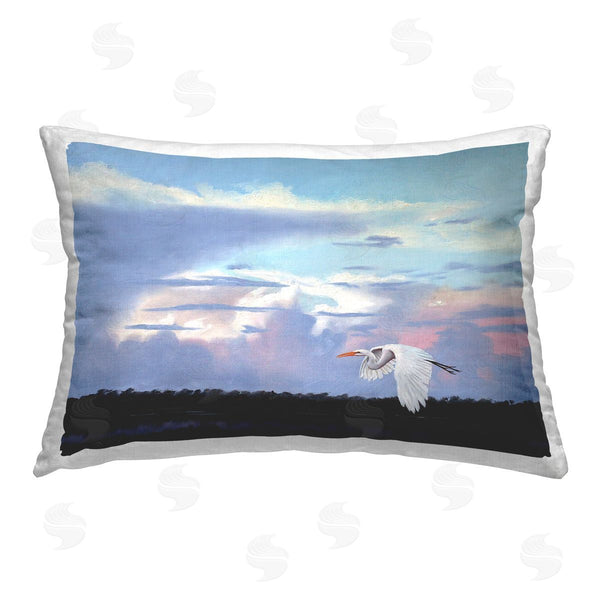 stupell industries D. Rust | Heron Flying Through Clouds