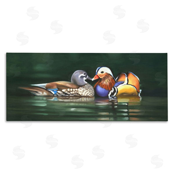stupell industries D. Rust | Patterned Birds in Lake Wall Art