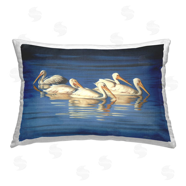stupell industries D. Rust | Pelican Flock Lake Ripples