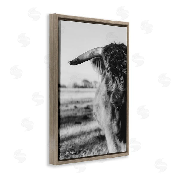 Stupell Industries Dakota Diener | Baby Cattle In Monochrome Wall Art