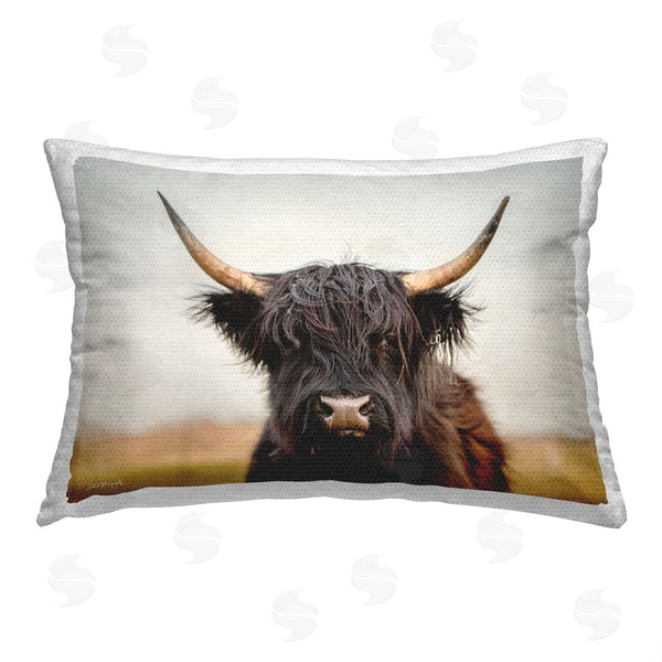 Stupell Industries Dakota Diener | Black Longhorn Cow
