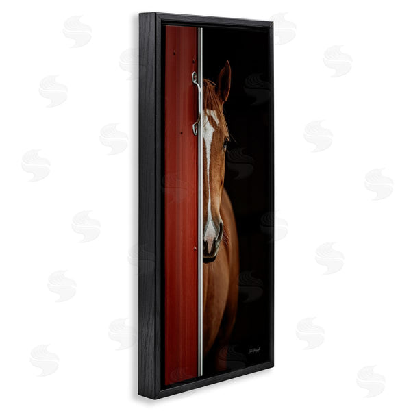 Stupell Industries Dakota Diener | Brown Stallion Peeking Wall Art