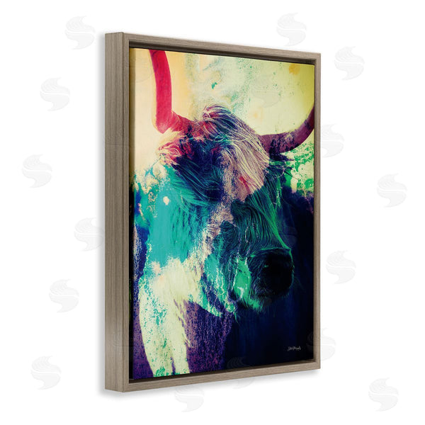 Stupell Industries Dakota Diener | Cattle With Abstract Hues Wall Art
