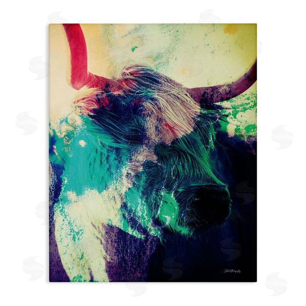 stupell industries Dakota Diener | Cattle with Abstract Hues Wall Art