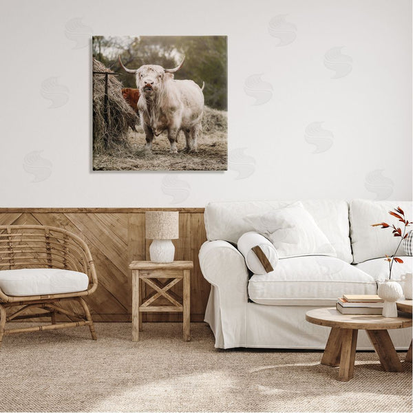 Stupell Industries Dakota Diener | Grazing Cattle Hay Bale Farm Wall Art