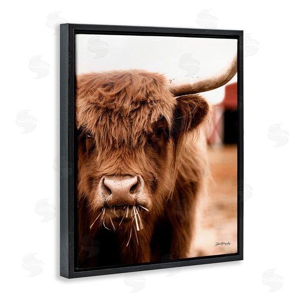 Stupell Industries Dakota Diener | Grazing Cow Animal Portrait Wall Art
