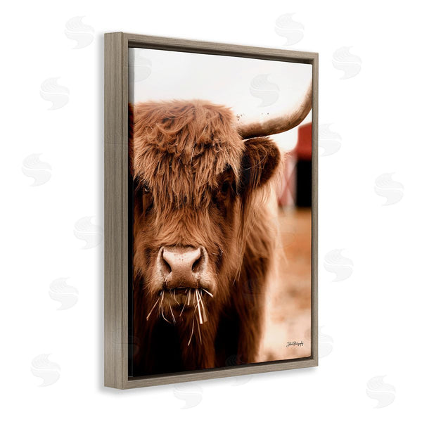 Stupell Industries Dakota Diener | Grazing Cow Animal Portrait Wall Art