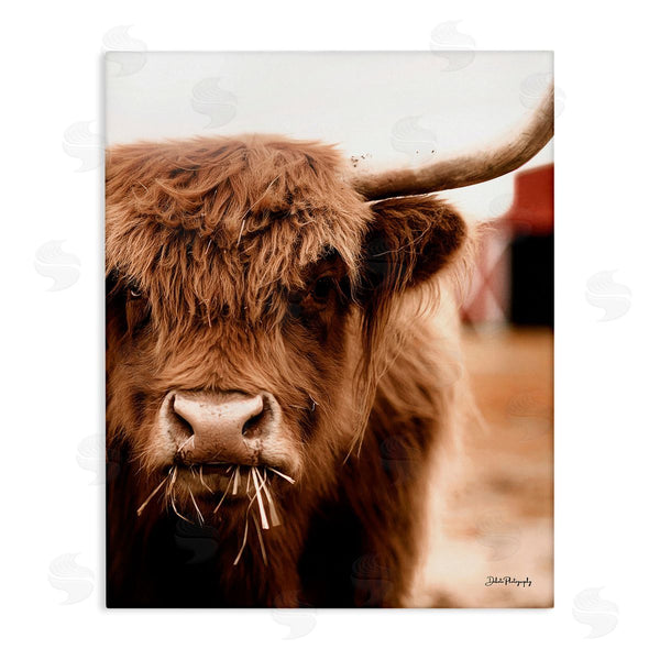 stupell industries Dakota Diener | Grazing Cow Animal Portrait Wall Art