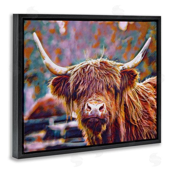 Stupell Industries Dakota Diener | Highland Cattle Modern Portrait Wall Art