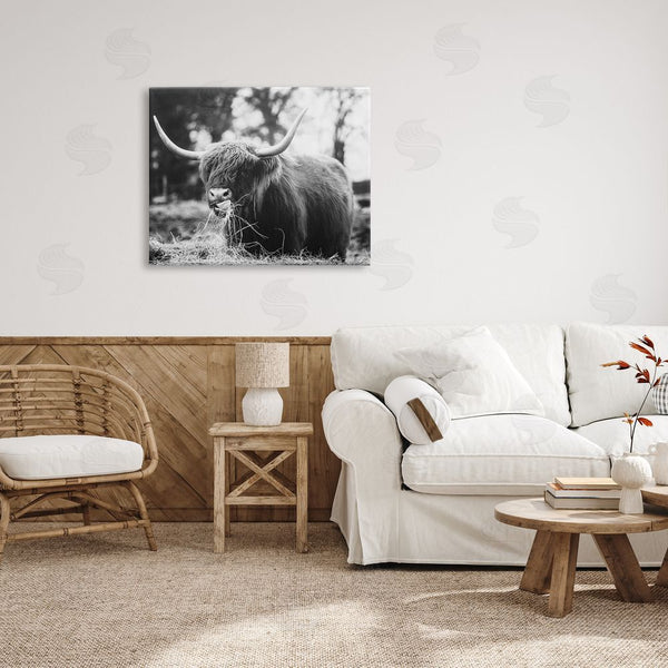 Stupell Industries Dakota Diener | Highland Cattle Tongue Lick Grass Wall Art