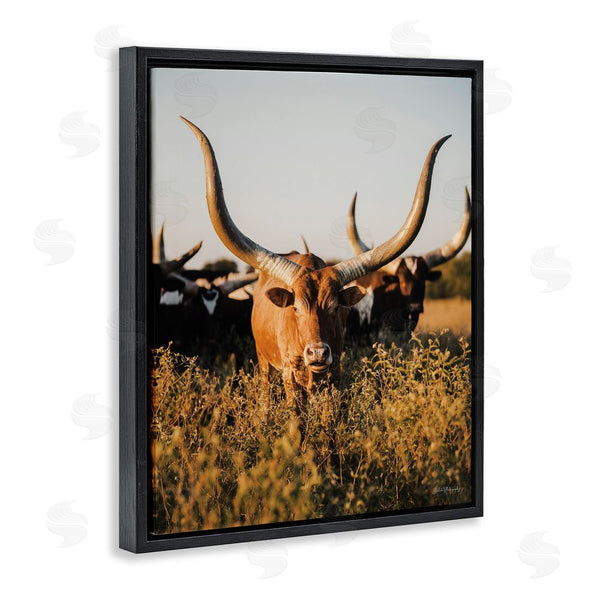 Stupell Industries Dakota Diener | Longhorn Herd Photography Wall Art