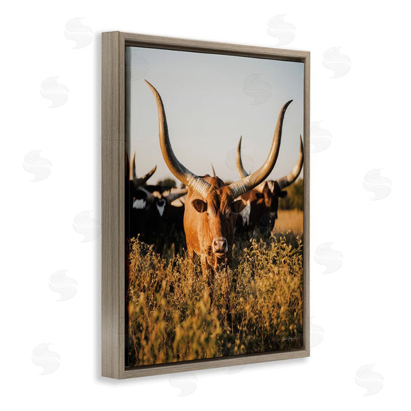 Stupell Industries Dakota Diener | Longhorn Herd Photography Wall Art