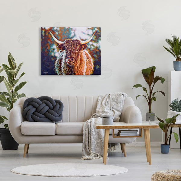 Stupell Industries Dakota Diener | Modern Cattle Portrait Wall Art