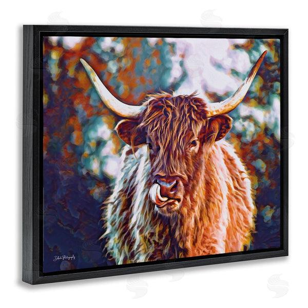 Stupell Industries Dakota Diener | Modern Cattle Portrait Wall Art