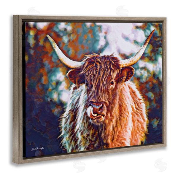 Stupell Industries Dakota Diener | Modern Cattle Portrait Wall Art