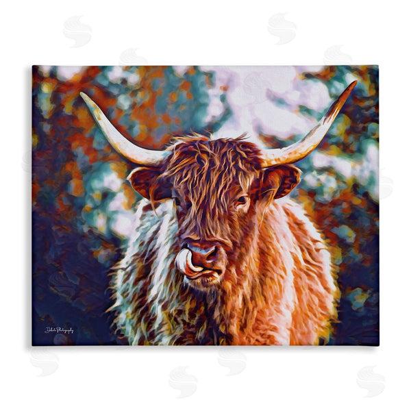 stupell industries Dakota Diener | Modern Cattle Portrait Wall Art