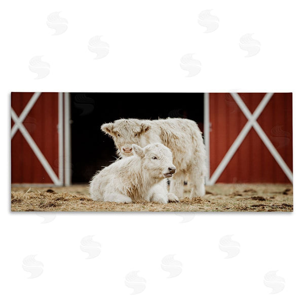 stupell industries Dakota Diener | White Cattle Barn Wall Art