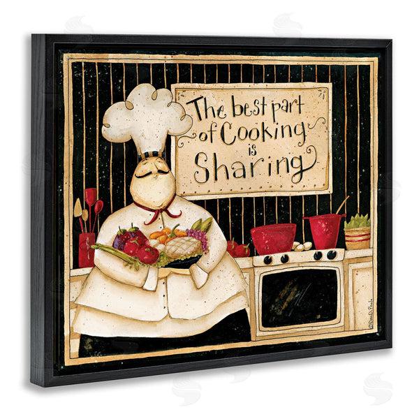 Stupell Industries Dan DiPaolo | Cooking Is Sharing Vintage Chef