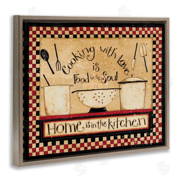 Stupell Industries Dan DiPaolo | Cooking With Love Kitchen Wall Art