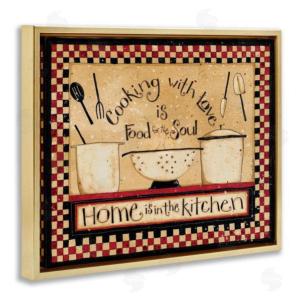 Stupell Industries Dan DiPaolo | Cooking With Love Kitchen Wall Art