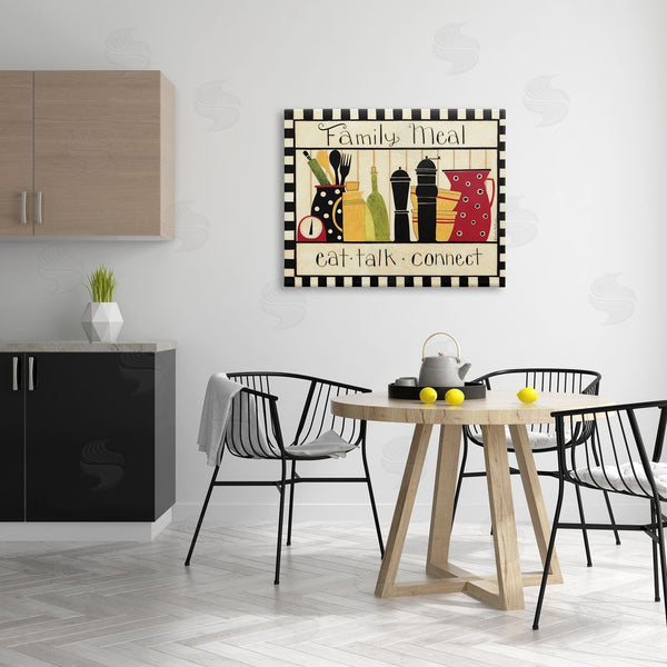 Stupell Industries Dan DiPaolo | Family Meal Vintage Kitchen Utensils Wall Art